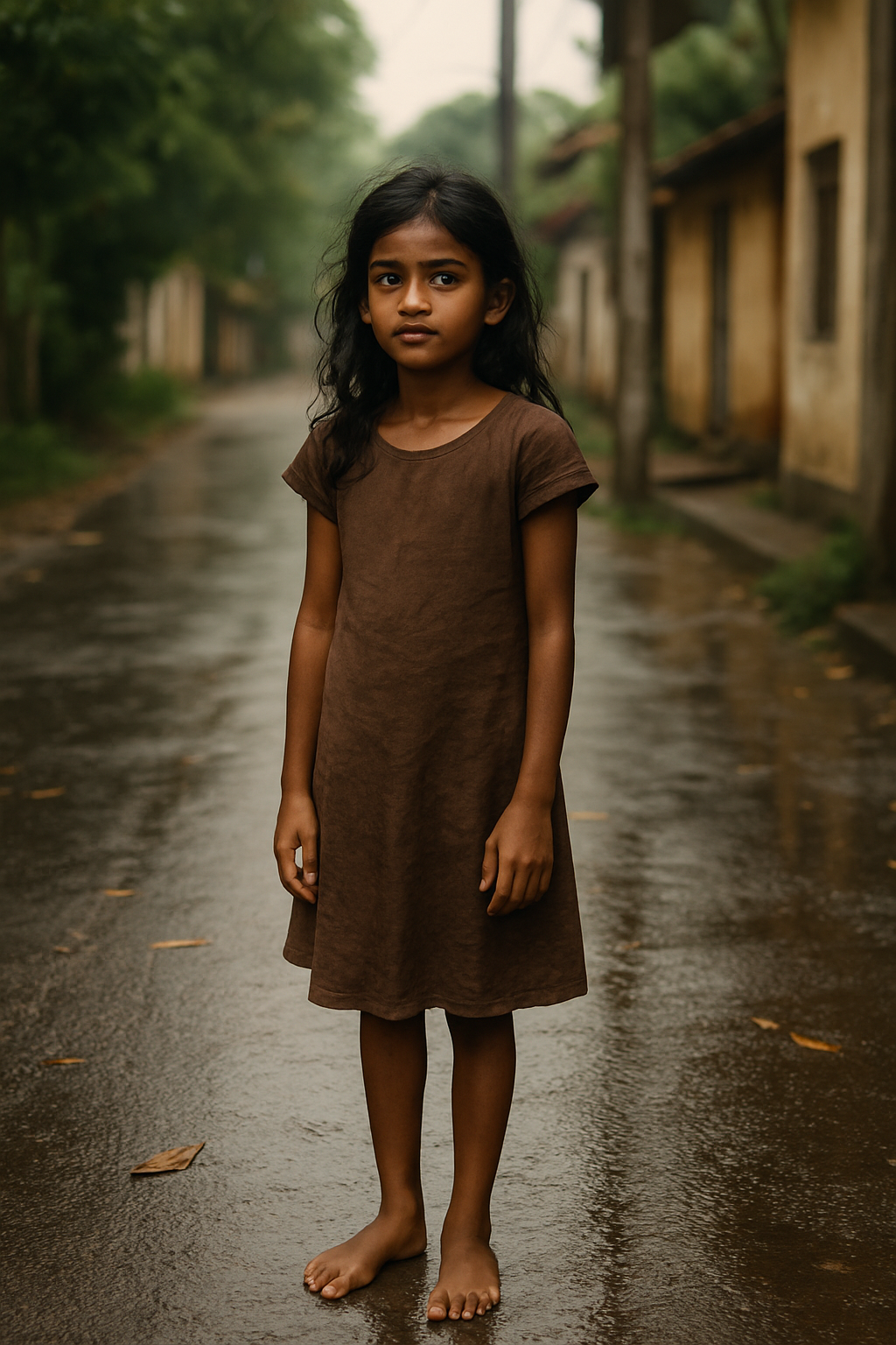 A girl in Sri Lanka looking toward the unseen future